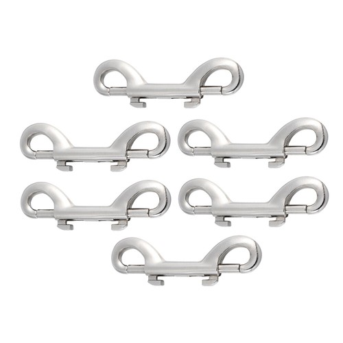 6 Pcs Double-headed Dog Buckle Leash Clips Heavy Duty Ended Bolt Snap Hook