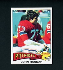 John Hannah 1975 Topps (HOF) New England Patriots #318 NM-MT