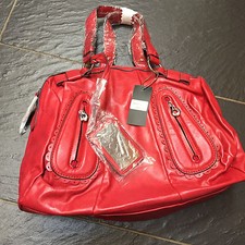 GUI LAROQUE RED HANDBAG BAG BRAND NEW