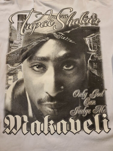 VTG Tupac Shakur 2PAC T-Shirt Pro Power Tag GLITT… - image 1