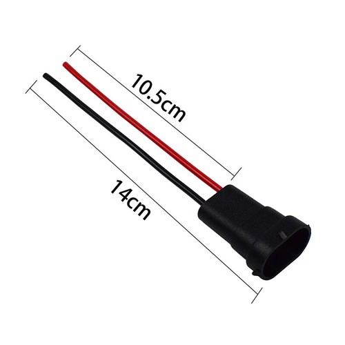 Waterproof H11 H9 H8 880 H16JP Plug Wire Base Bulb Socket Cable Auto Pa FMY GF - Picture 3 of 5