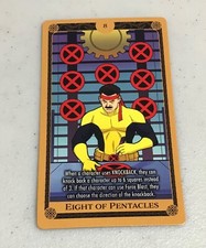 EIGHT OF PENTACLES X-Men X of Swords Marvel Heroclix Tarot Card