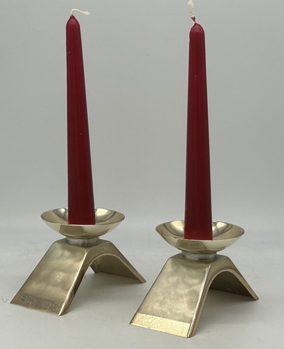 Vintage Mid Century WMF Kora Silverplate Candle Holders, MCM, Pair - Picture 10 of 10
