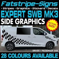to fit PEUGEOT EXPERT MK3 SWB L1 GRAPHICS STICKERS DECALS STRIPES CAMPER VAN