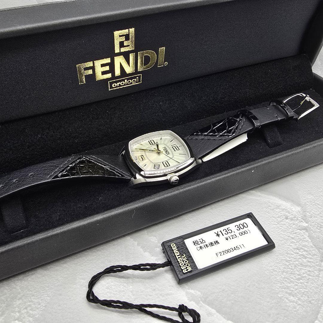 Fendi Momento F220034511 Watch, Leather Strap, Roman Dial Fendi Momento F220034511 Watch, Leather Strap, Roman Dial