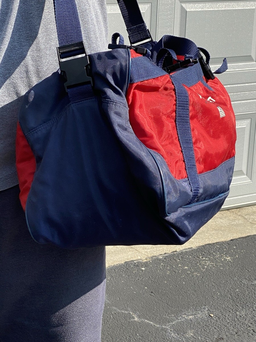 Polo Sport Ralph Lauren Duffle Bag Red Blue USA Flag Carry On Gym