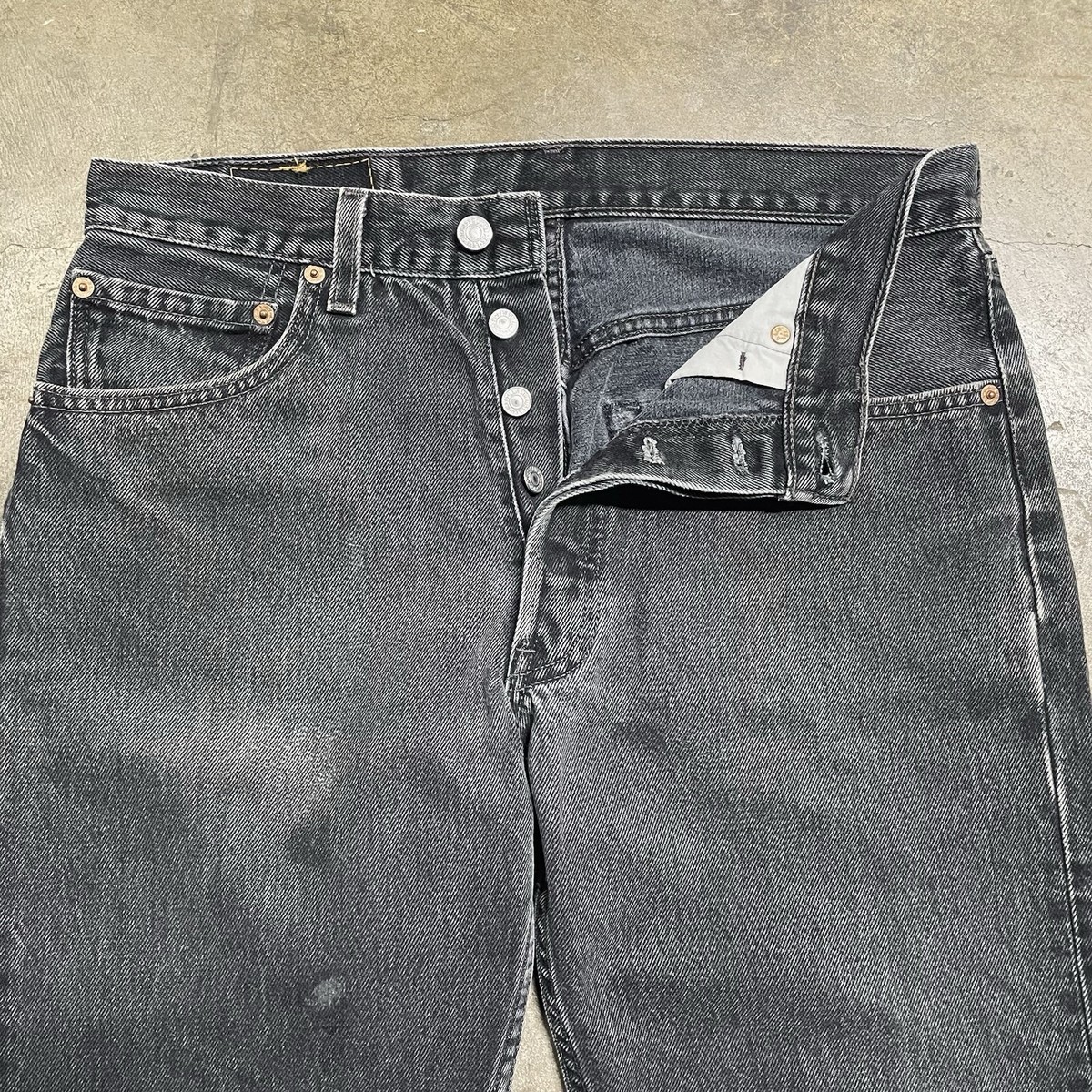 Vintage 90s Levi's 501 Made in USA Black Denim Jeans Kanye Vintage 90s Levi's 501 Made in USA Black Denim Jeans Kanye