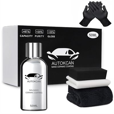  10H Nano Ceramic Coating For Cars, 50Ml High Gloss Anti-scratch Sio2 Ce