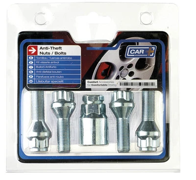 SUMEX Dadi bulloni ruota antifurto + chiave 12x1,25 per Fiat Coupè, Multipla, Panda