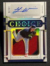 2023 Panini National Treasures ROOKIE PATCH /Auto Gavin Williams 19/25