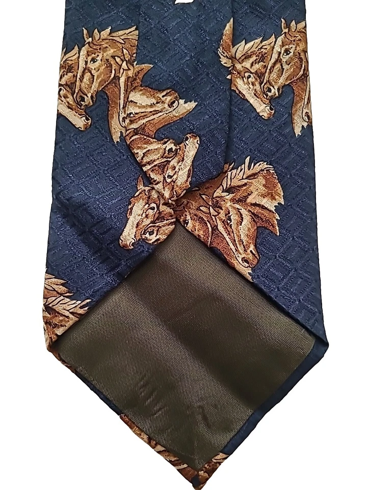 Corbata de cuello RL CHAPS RALPH LAUREN para hombre seda patrón abstracto de colección RARA Foto 4 de 4