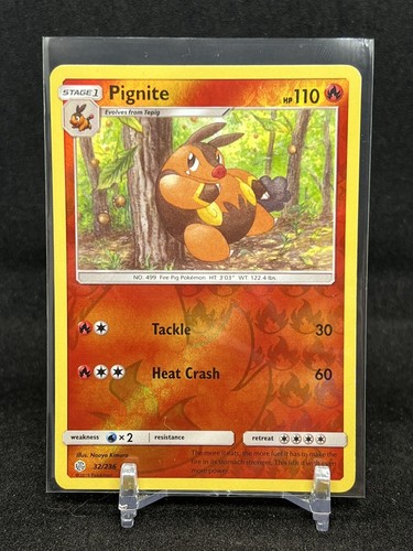 Pignite 32/236 SM Cosmic Eclipse Uncommon Cosmic Eclipse Pokemon Card NM-Mint