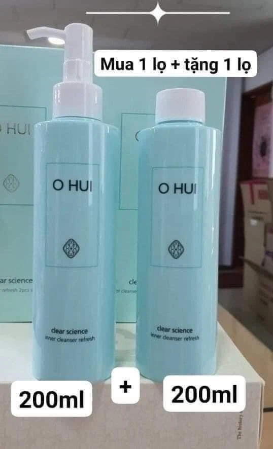 Limpiador Interior O HUI OHUI Clear Science Refresh 200 ml + 200 ml SET Especial Foto 3 de 4