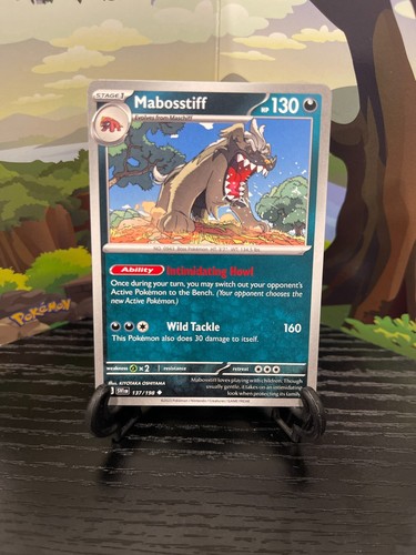 Mabosstiff 137/198 - Écarlate et Violet - Peu commune - Carte Pokemon TCG - LP