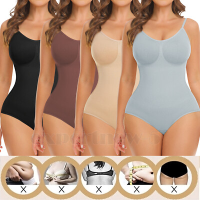 Formwäsche Korsett Damen Bodysuit Bauchweg Bodyshaper Mieder Shapewear Ärmellos