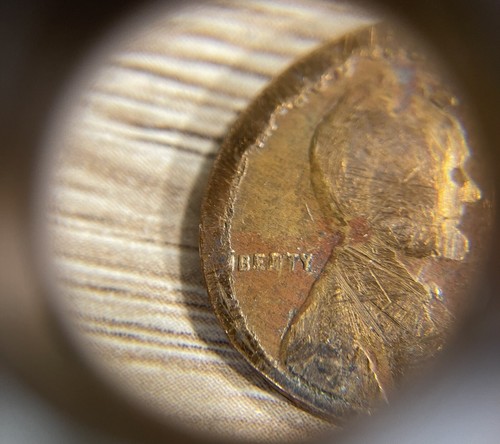 1950-D Lincoln Wheat Cent Extremely RARE - Smooth obversed edges # 20 - Picture 2 of 8