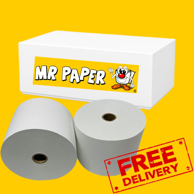 57mm x 80mm Thermal Till Rolls - Box of 20 Rolls
