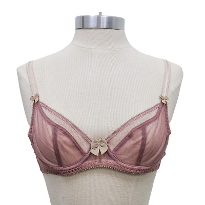 Claudette Dessous Mesh Full Coverage Bra CD2000 Twilight Matchstick