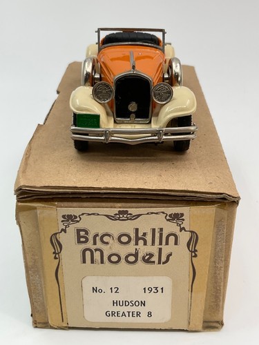 BROOKLIN MODELS HUDSON GREATER 8 1931 1/43 Nº 12 METAL MODEL MIB - Imagen 6 de 9