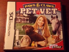 Paws  Claws: Pet Vet Nintendo DS, 2007 CASE ONLY - NO GAME - Fast Shipping 