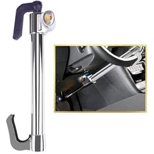 Tevlaphee Universal Steering Wheel Brake Lock Anti-Theft Retractable Double H...