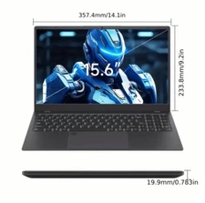 EUQOO 15.6-inch Laptop, sliver, black, 16GB, 512GB