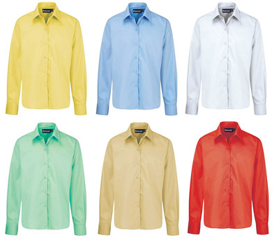 Trachten Schuluniform Langarm Blusen in verschiedenen Farben - Erwachsenengrößen