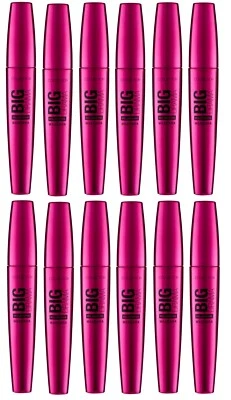 12 x Collection BIG D Volumising Mascara | WATERPROOF Black | Jumbo round brush