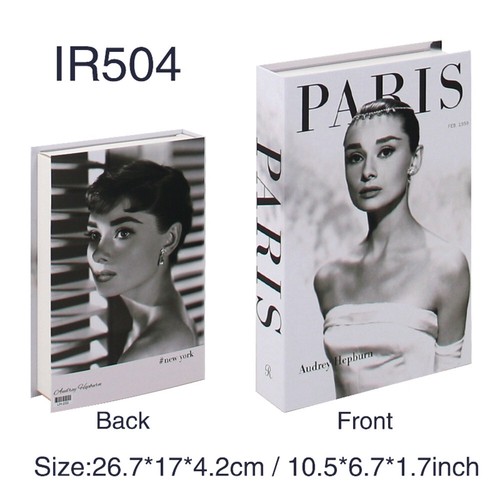 Audrey Hepburn gefälschtes Buch Aufbewahrungsbox Couchtisch Luxus Wohndeko Geschenk