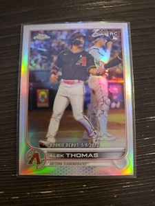 2022 Topps Chrome Update Alek Thomas RC Debut Refractor /299 Diamondbacks USC122