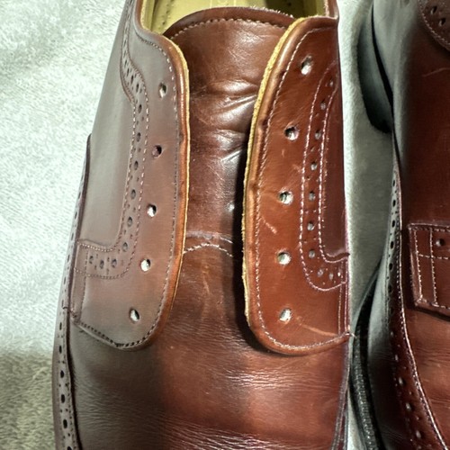 Johnston Murphy aristocraft burgundy men’s shoe size 8 1/2 - Picture 10 of 13