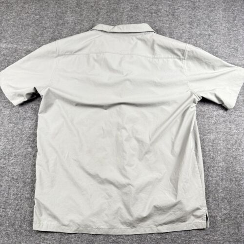 Patagonia Shirt Mens L Gray Stretch Planing Hybrid Button Flying Fish UPF DWR - Picture 16 of 16