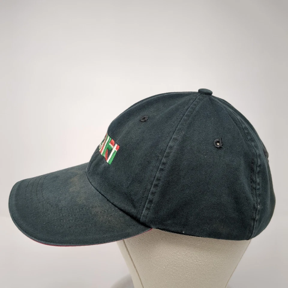 Sombrero HENRI Strapback Verde Talla Única Ajustable Bordado 6 Paneles Halcón Foto 3 de 4