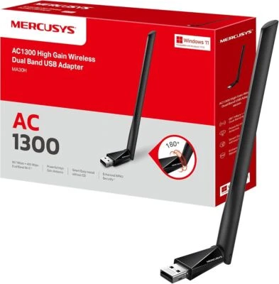 Mercusys MA30H AC1300 WLAN Stick 867 Mbit/s 5GHz 400 Mbit/s 2,4GHz USB Adapter