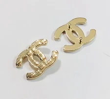 CHANEL CH 5435 Golden Replacement Temple Side Icon Logo Genuine