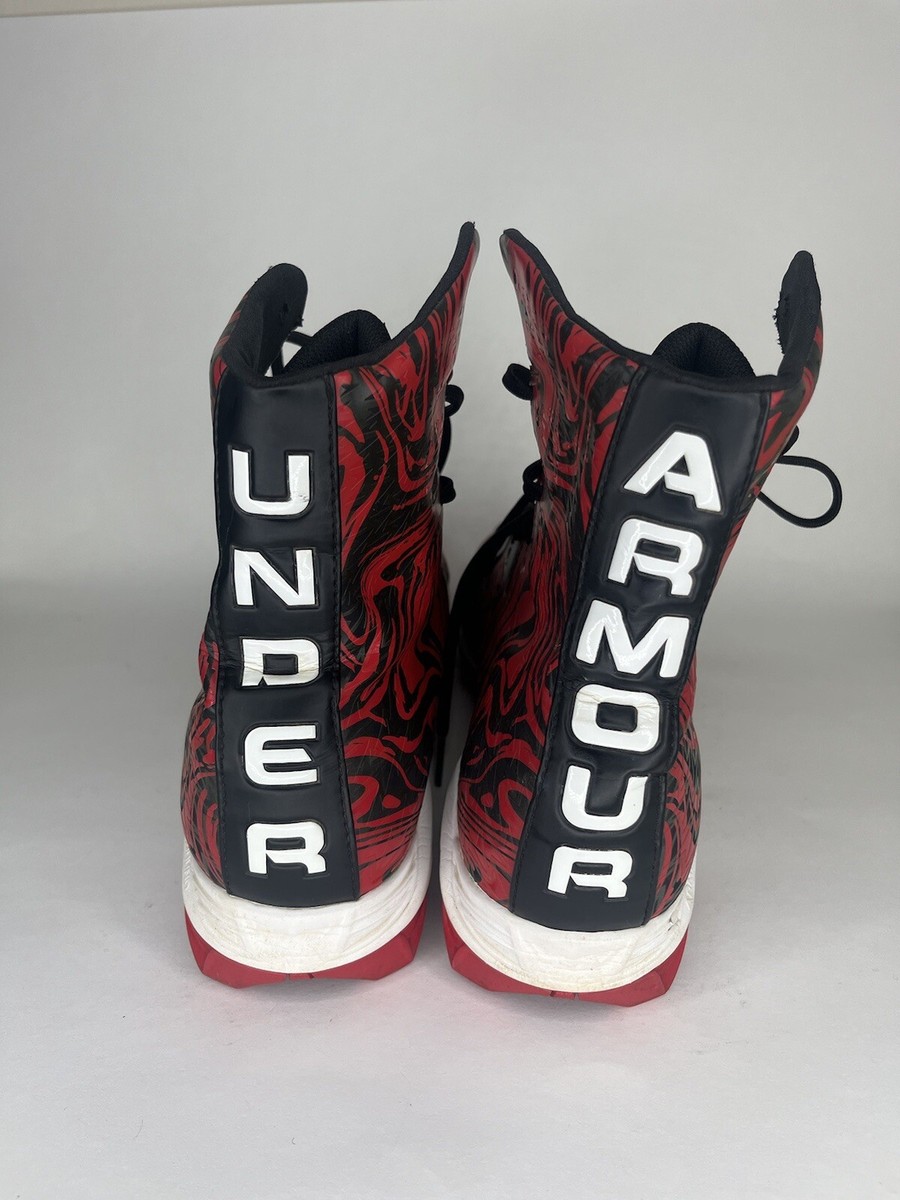 Under Armour Highlight Clutchfit Cleats Men Sz 13 Red & Black Football Shoes Under Armour Highlight Clutchfit Football Cleats Red Black  main image 3