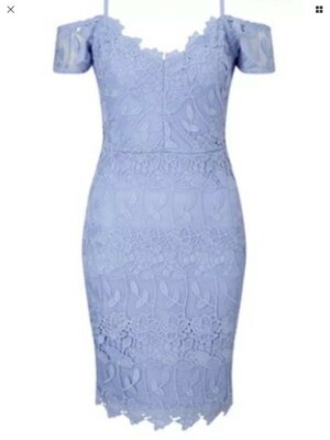 knee length dresses for ladies Kirsten Lace Maxi Dress - Cornflower Blue main image 1