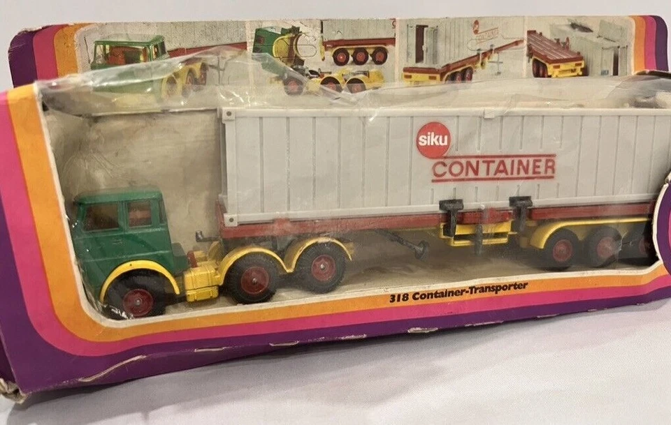 Contenedor-transportador Siku Hanomag/Henschel 318 como nuevo en caja mediocre vendedor de EE. UU. Foto 2 de 4