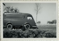 PHOTO ANCIENNE - VINTAGE SNAPSHOT - CAMION FOURGON FOURGONNETTE TUBE - TRUCK