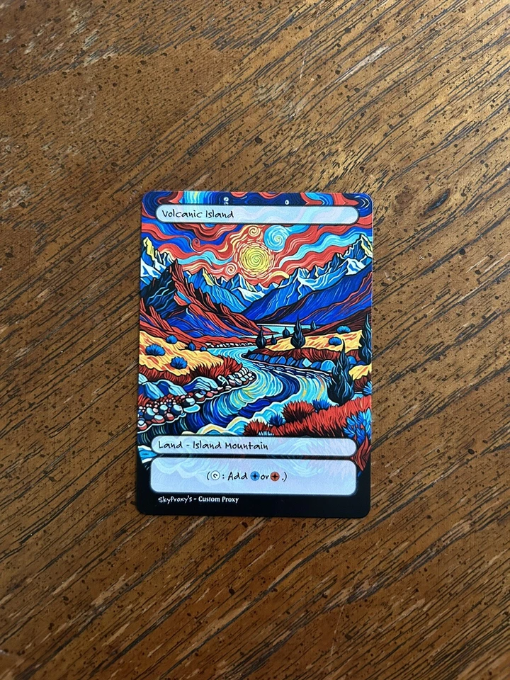 Original Dual Land Set - Altered Art Custom MTG - Van Gogh Style - All 10! - Image 4 of 4