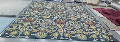 NAVY / MULTI 11'-0'' x 15'-0'' Hole in Rug, Reduced Price 1172765279 BLM402A-1115