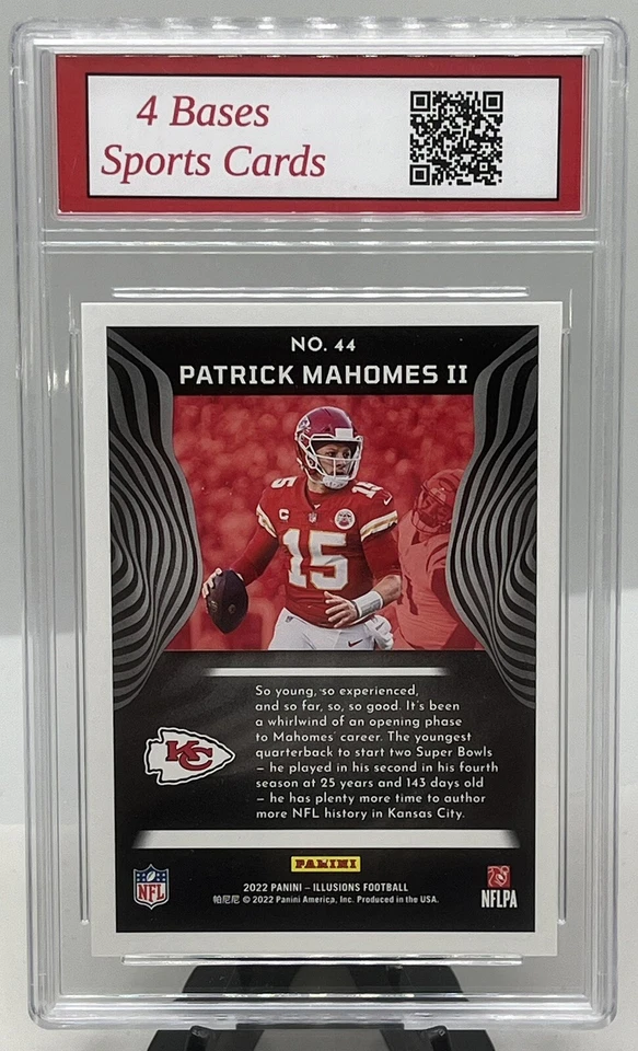 Tarjeta 2022 Panini Illusions Patrick Mahomes Kansas City Chiefs #44 ¡Gema como nueva 10! Foto 2 de 2