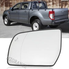 Heated Blind Spot Left Side View Mirror Glass For Ford Ranger PX1 PX2 2015-2021