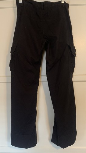 🦋 Pete & Greta by Johnny Was Y2K Style Cargo Pants Black Cotton 30" Waist NWOT - Picture 5 of 7