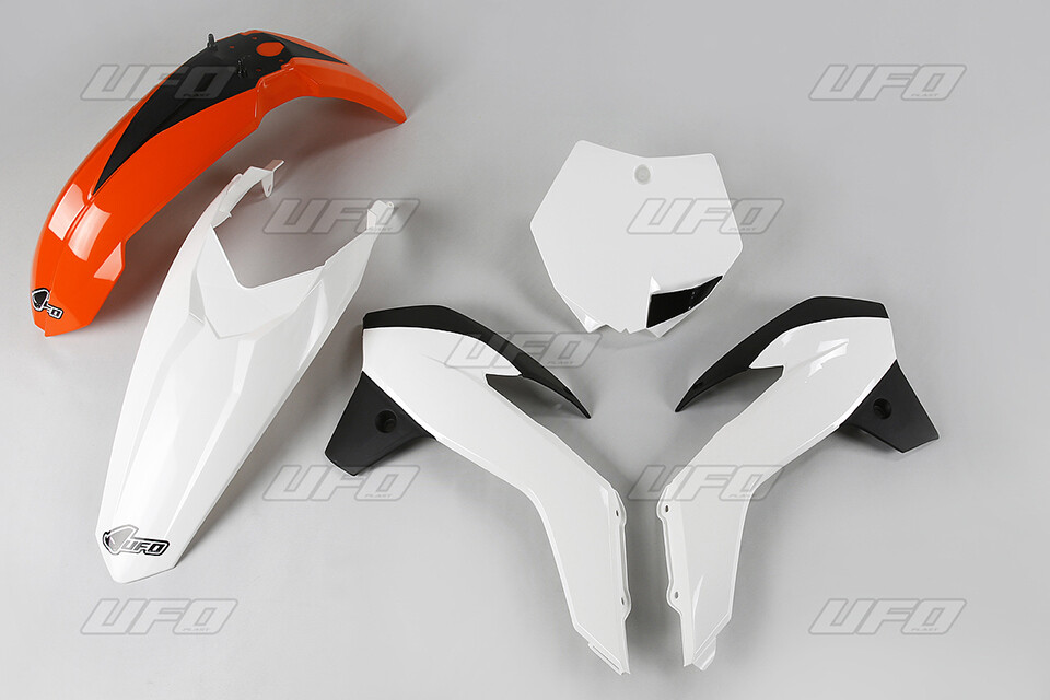Kit plastique KTM SX 85 2013-2017 couleur OEM orange et blanc pour carrosserie moto