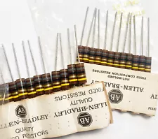 Carbon Comp Resistors 1 – 2 Wt: USA, NOS, Vintage ($10 Min. Purchase)