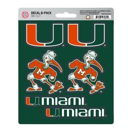 MIAMI 1970s Style Football Helmet Number Decals - 1 Inch Full Size, 3M 20MIL - View #9