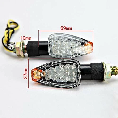 4X Luces intermitentes LED de señal de giro para moto de cross deportiva doble para Honda CRF250L XR650L Foto 4 de 4