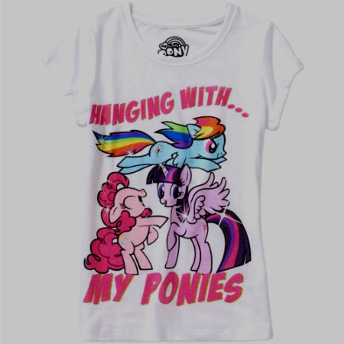 My Little Pony Hang with My Pony Girls Tee Shirt 7-8 Med 10-12 Large New w  Tags