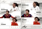 2024 Leaf EXCLUSIVE LEGENDS MESSI / ALEX MORGAN / MIA HAMM #ELE-34 SOCCER